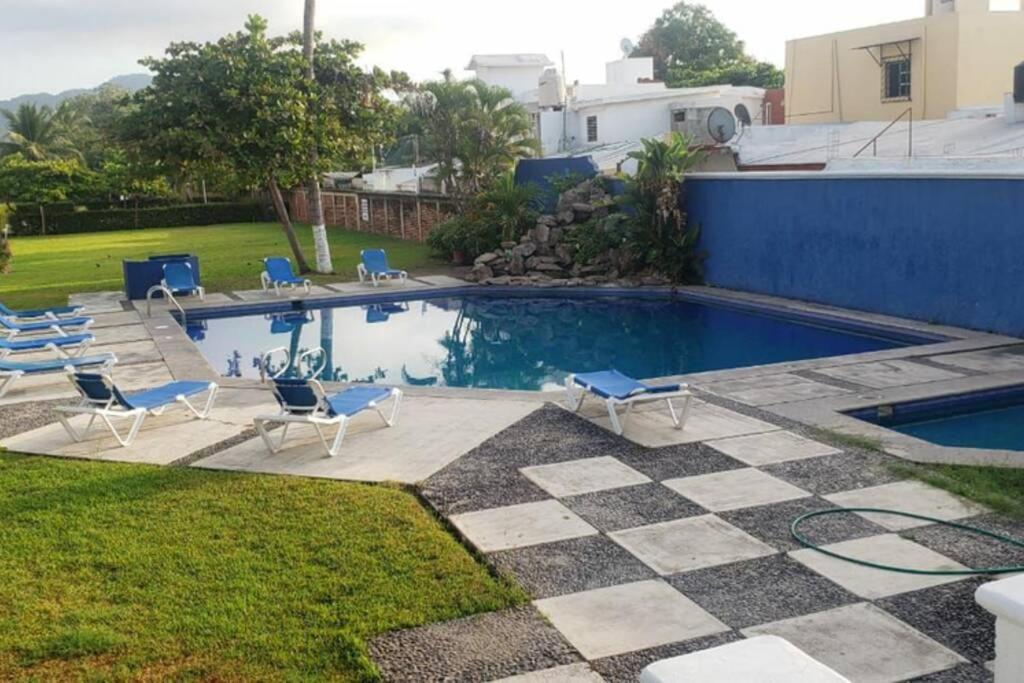 Magnifico Departamento: Beachfront Oasis with Pools and Comfort for 6 Manzanillo Exterior photo